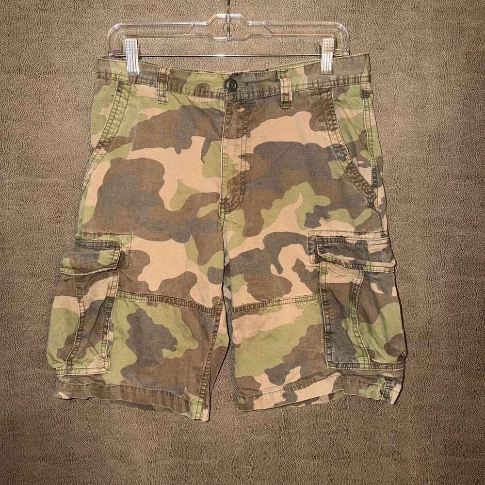 Y2K Old Navy 2000s Camo Cargo Shorts